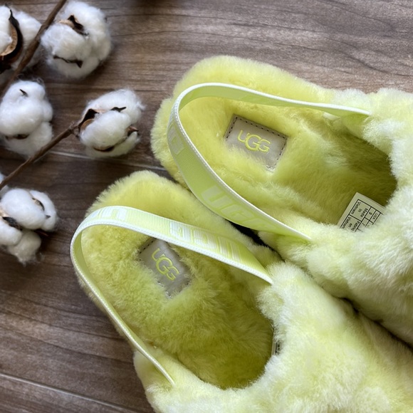 🌿UGG🌿 FLUFF YEAH SLIDE POPPY SANDALS SLIPPERS pollen slides - Picture 8 of 13